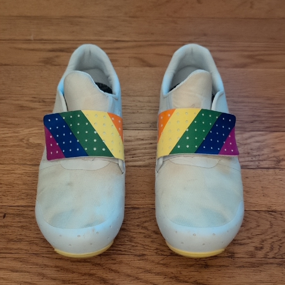 SOULCYCLE Clip-In Spin/Cycling Shoes, Pride Edition with Rainbow Accents